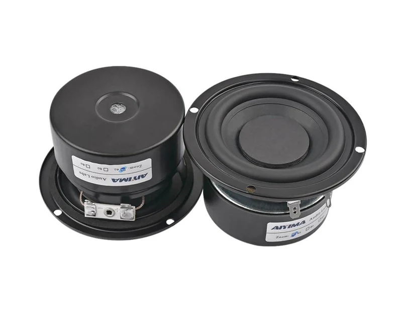 AIYIMA 2Pcs 3 Zoll Subwoofer Audio Lautsprecher Fahrer 4 8 Ohm 25W Tragbare Hifi Stereo Lautsprecher Woofer Lautsprecher horn