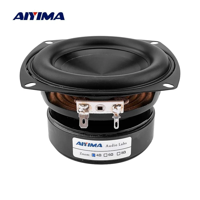 AIYIMA 1Pcs 4 Zoll Woofer Lautsprecher Fahrer Hifi 4 8 ​​Ohm 100W Bass Sound Lautsprecher Wasserdichte Subwoofer DIY sound Heimkino