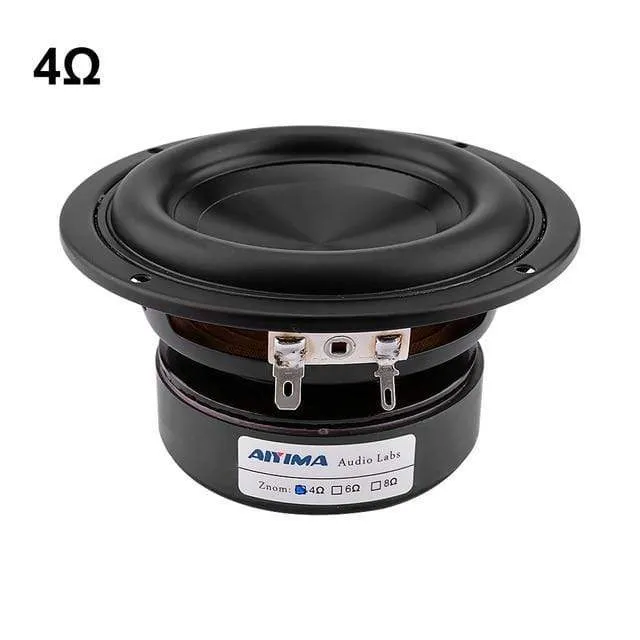 AIYIMA 1Pcs 4 Zoll Woofer Lautsprecher Fahrer Hifi 4 8 ​​Ohm 100W Bass Sound Lautsprecher Wasserdichte Subwoofer DIY sound Heimkino