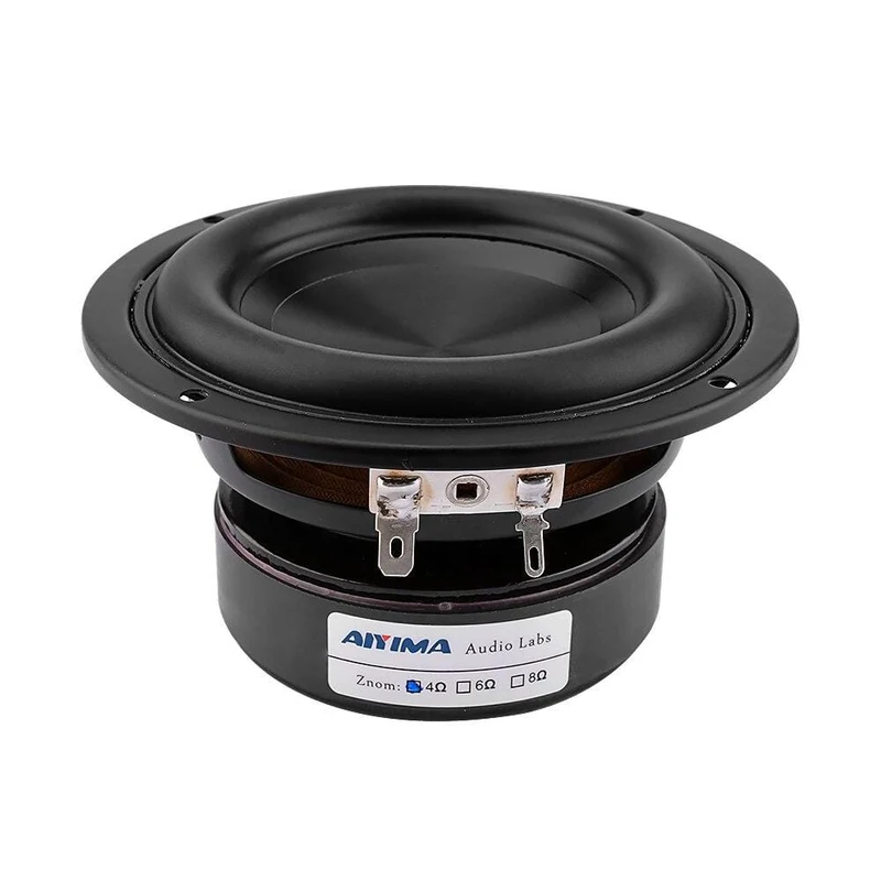 AIYIMA 1Pc 4 Zoll 100W Audio Lautsprecher Fahrer 4Ohm 8Ohm Schwere Bass Lautsprecher Hifi Sound Musik Subwoofer Lautsprecher für DIY Theater
