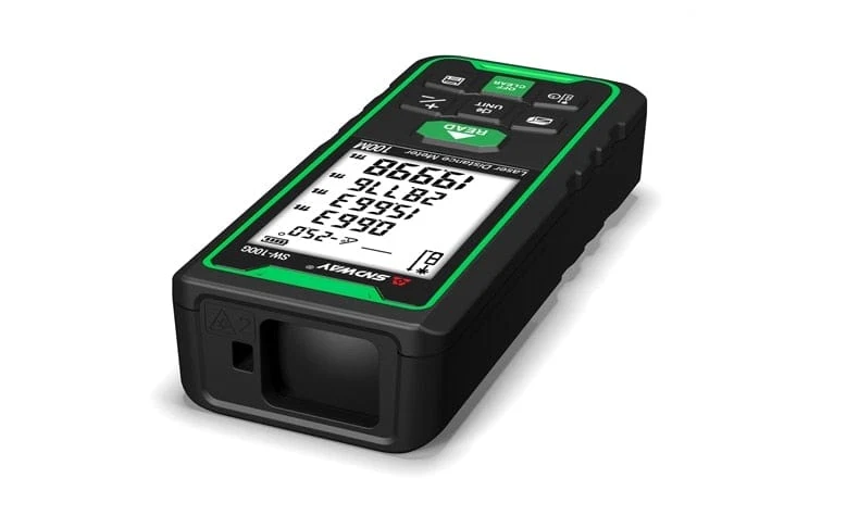 SNDWAY Laser-Entfernungsmesser Hochpräziser Roulette-Laser-Entfernungsmesser, der 40 m, 100 m, 120 m digitales Maßband-Entfernungsmesser misst