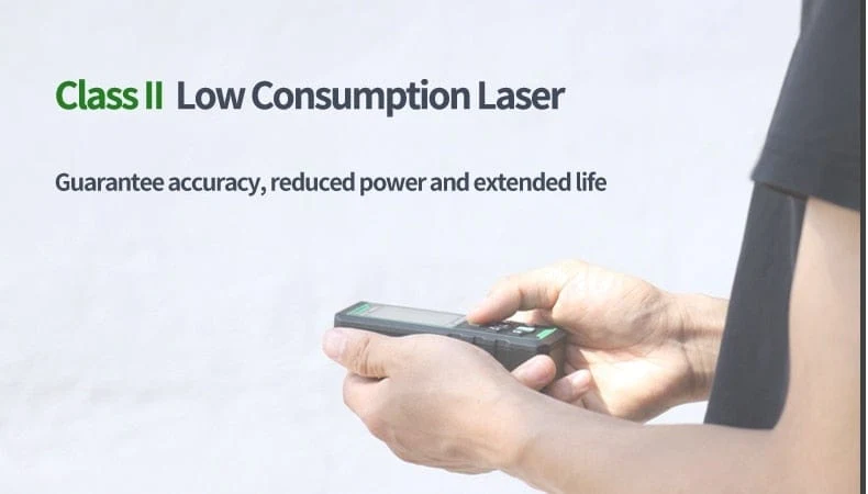 SNDWAY Laser-Entfernungsmesser Hochpräziser Roulette-Laser-Entfernungsmesser, der 40 m, 100 m, 120 m digitales Maßband-Entfernungsmesser misst