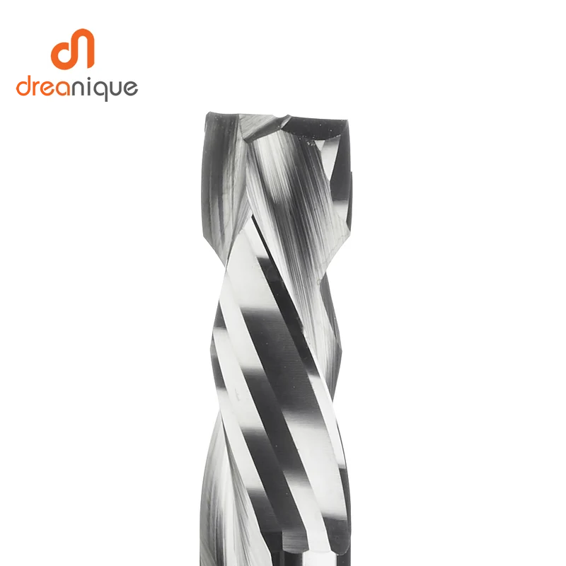 2 TEILE/LOS Kompressionsfräser Holzarbeiten UNTEN Schnitt Zwei Flöte Spirale Hartmetallfräser CNC Fräser Holz Schaftfräser