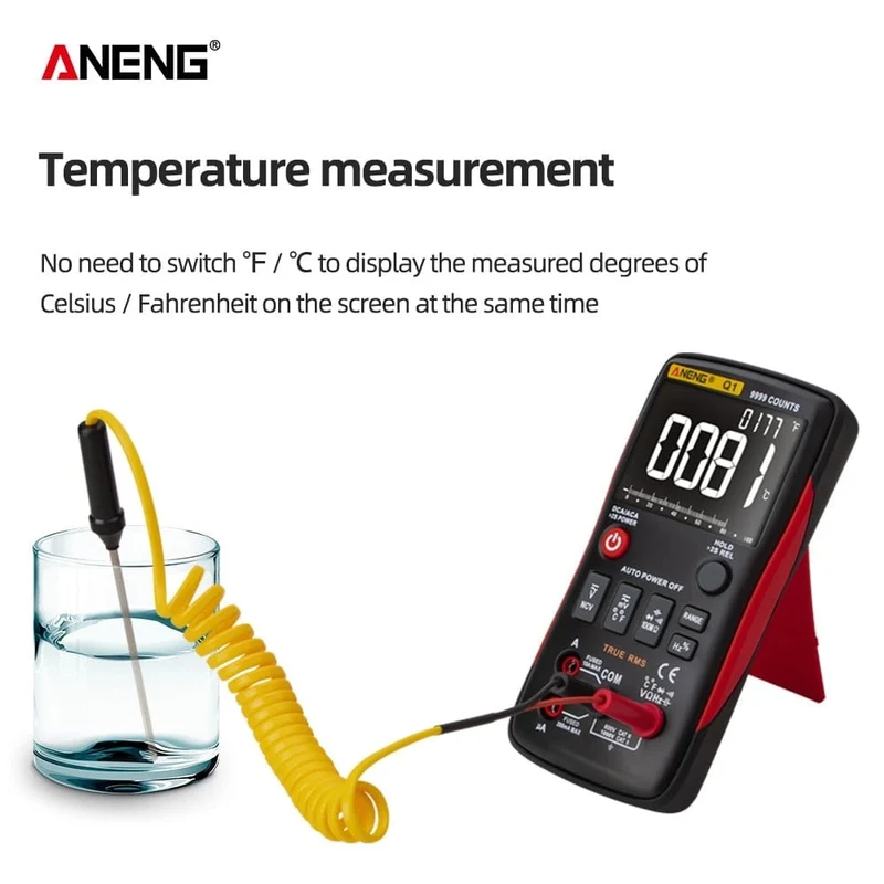 ANENG Q1 Digital Multimeter 9999 Analog Tester True RMS Professionelles Multimetro DIY Transistor Kondensator NCV Tester LCR Meter
