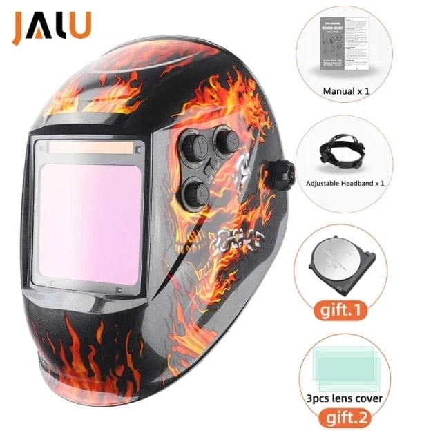Professioneller Schweißschutzhelm, automatisch verdunkelnde Lötmaske, True-Color-Schweißerkappe, 4 Lichtbogensensoren für WIG, MIG, MMA