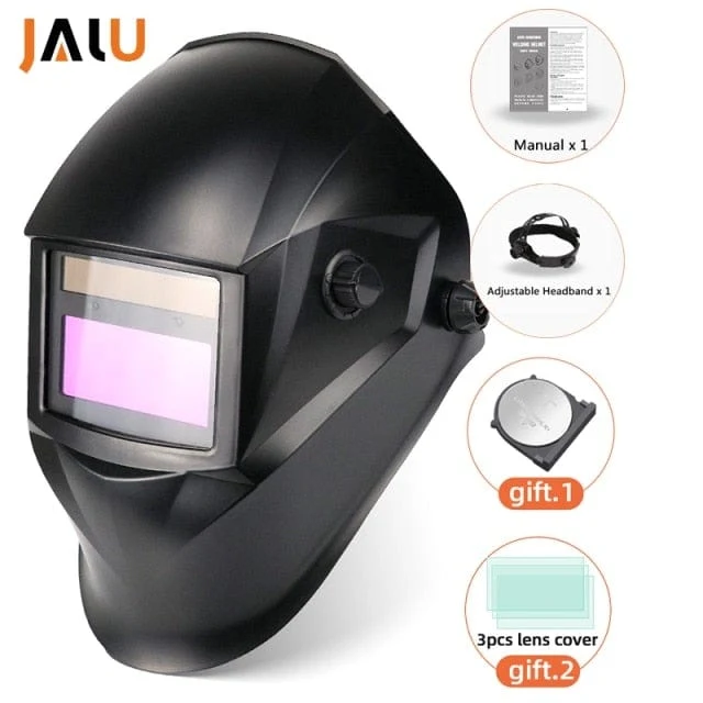 Professioneller Schweißschutzhelm, automatisch verdunkelnde Lötmaske, True-Color-Schweißerkappe, 4 Lichtbogensensoren für WIG, MIG, MMA