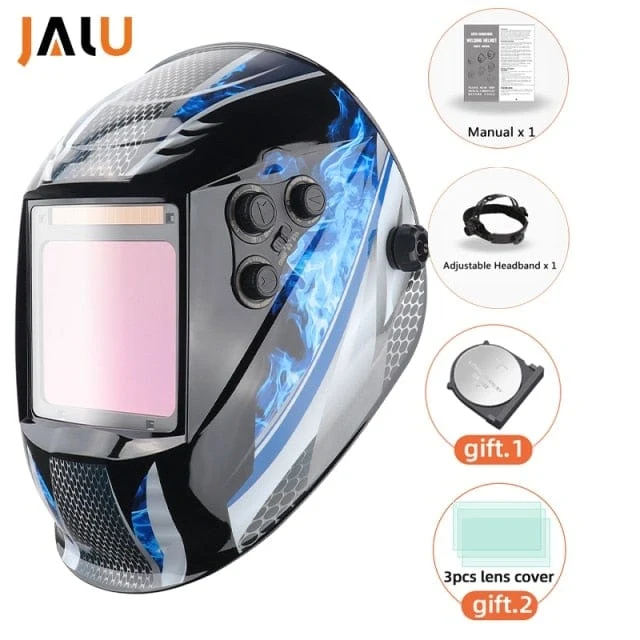 Professioneller Schweißschutzhelm, automatisch verdunkelnde Lötmaske, True-Color-Schweißerkappe, 4 Lichtbogensensoren für WIG, MIG, MMA