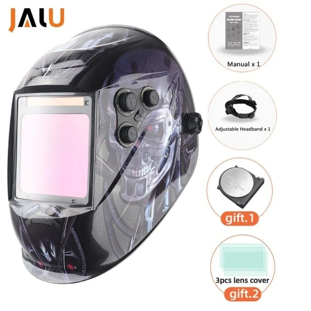 Professioneller Schweißschutzhelm, automatisch verdunkelnde Lötmaske, True-Color-Schweißerkappe, 4 Lichtbogensensoren für WIG, MIG, MMA