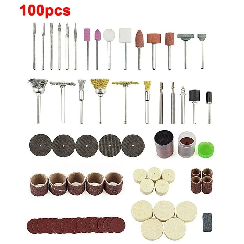 NEWACALOX Mini-Schleifmaschine mit variabler Geschwindigkeit und USB-Aufladung, Rotationswerkzeug-Set, Schleifset mit 126-teiligem Gravurzubehör-Set