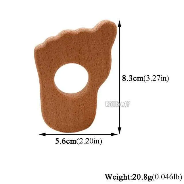 Heißer Baby Beißring Holz Tier Schnuller Anhänger Blätter Buche Eichhörnchen Nagetier Baby Gym Zubehör Zahn Anhänger Pflege Spielzeug Geschenk