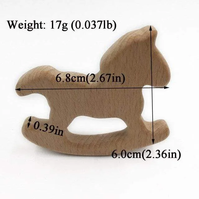 Heißer Baby Beißring Holz Tier Schnuller Anhänger Blätter Buche Eichhörnchen Nagetier Baby Gym Zubehör Zahn Anhänger Pflege Spielzeug Geschenk