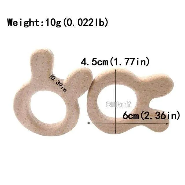 Heißer Baby Beißring Holz Tier Schnuller Anhänger Blätter Buche Eichhörnchen Nagetier Baby Gym Zubehör Zahn Anhänger Pflege Spielzeug Geschenk