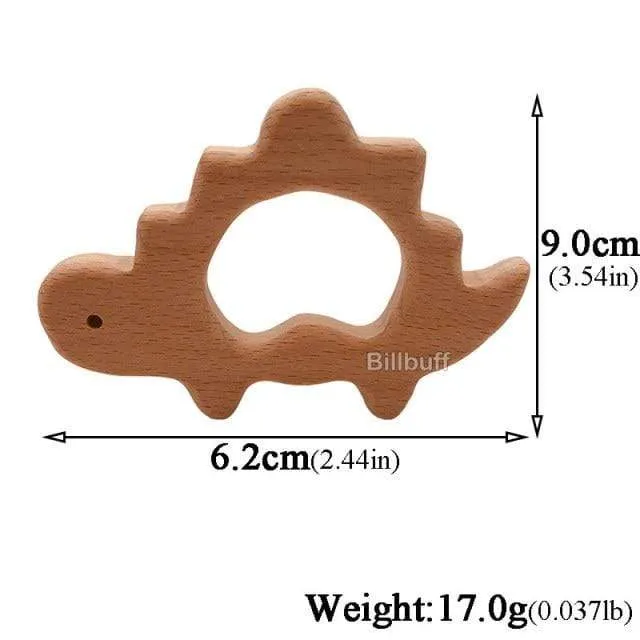 Heißer Baby Beißring Holz Tier Schnuller Anhänger Blätter Buche Eichhörnchen Nagetier Baby Gym Zubehör Zahn Anhänger Pflege Spielzeug Geschenk