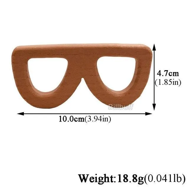 Heißer Baby Beißring Holz Tier Schnuller Anhänger Blätter Buche Eichhörnchen Nagetier Baby Gym Zubehör Zahn Anhänger Pflege Spielzeug Geschenk