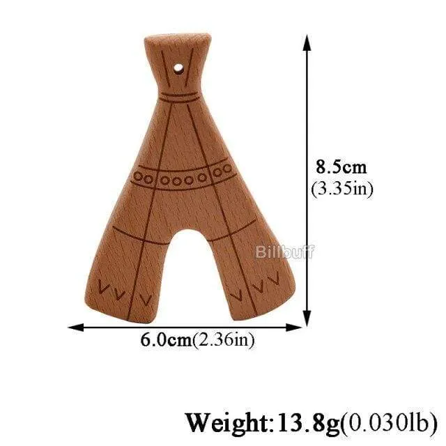 Heißer Baby Beißring Holz Tier Schnuller Anhänger Blätter Buche Eichhörnchen Nagetier Baby Gym Zubehör Zahn Anhänger Pflege Spielzeug Geschenk