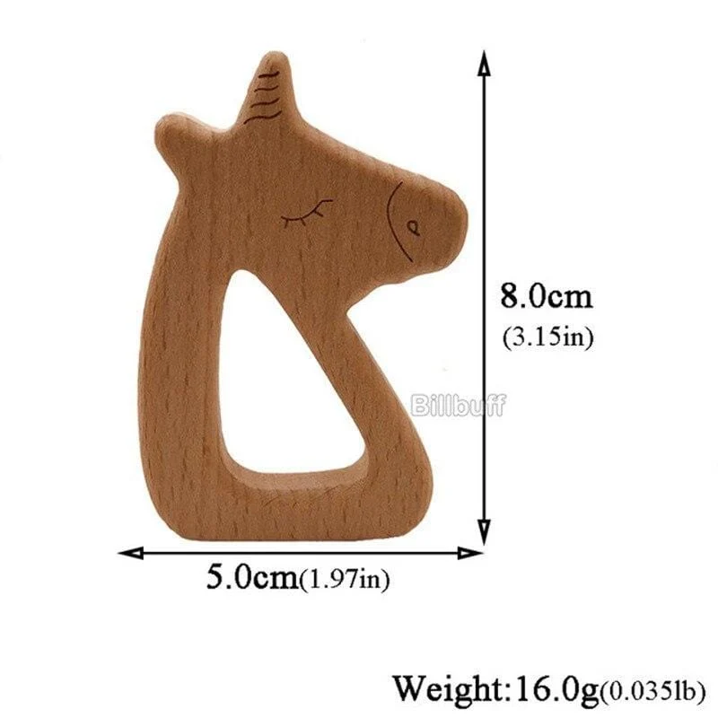 Heißer Baby Beißring Holz Tier Schnuller Anhänger Blätter Buche Eichhörnchen Nagetier Baby Gym Zubehör Zahn Anhänger Pflege Spielzeug Geschenk