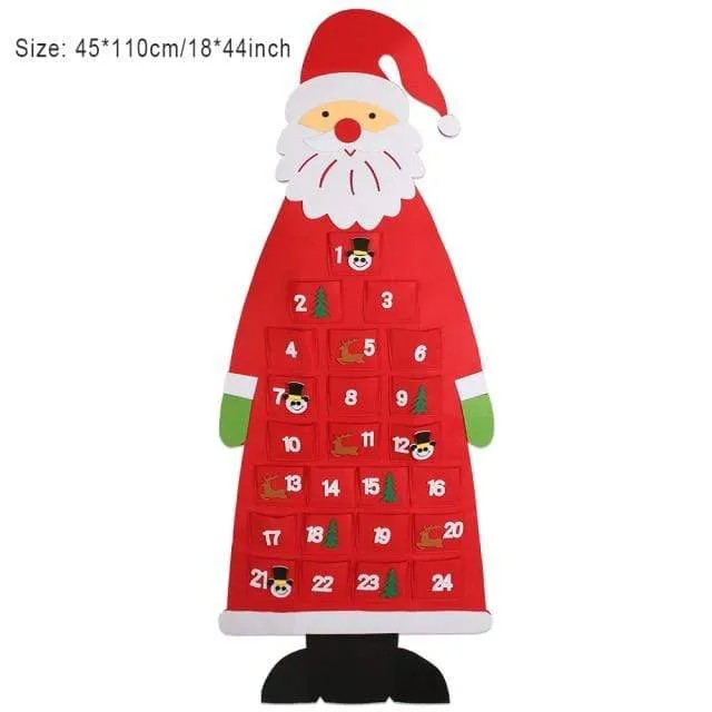 Baby Montessori Spielzeug 32 Stück DIY Filz Weihnachtsbaum Kleinkinder Beschäftigt Brett Weihnachtsbaum Geschenk für Junge Mädchen Tür Wand Ornament Dekorationen