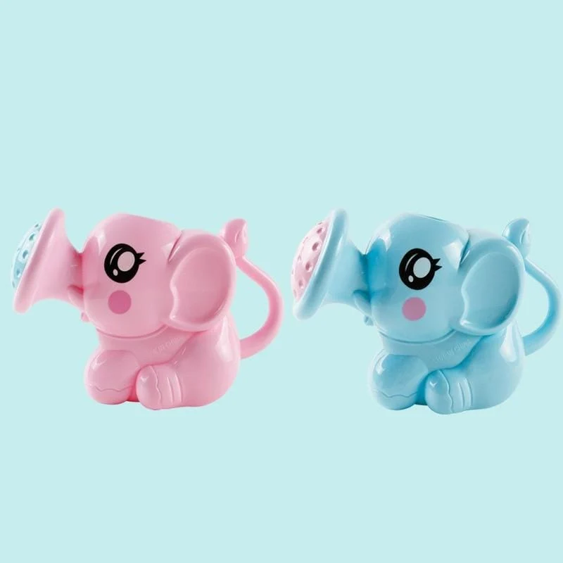 Baby Badespielzeug Schöne Kunststoff Elefantenform Wasserspray für Baby Dusche Schwimmen Spielzeug Kinder Geschenk Aufbewahrung Netzbeutel Baby Kinder Spielzeug