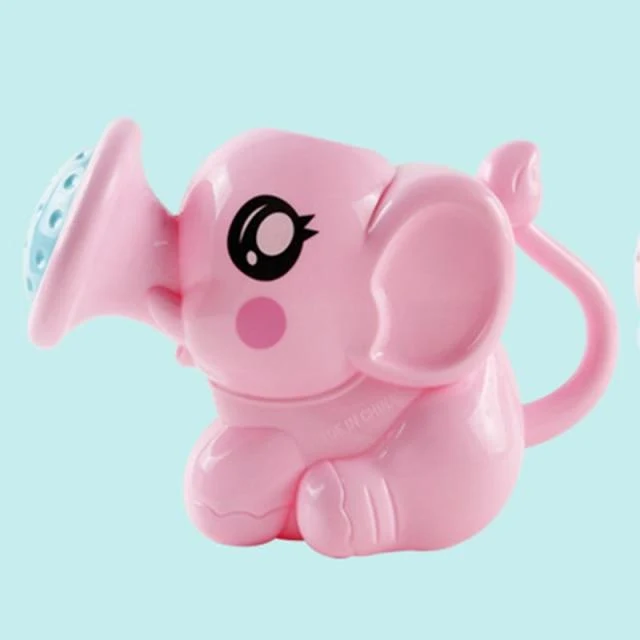 Baby Badespielzeug Schöne Kunststoff Elefantenform Wasserspray für Baby Dusche Schwimmen Spielzeug Kinder Geschenk Aufbewahrung Netzbeutel Baby Kinder Spielzeug