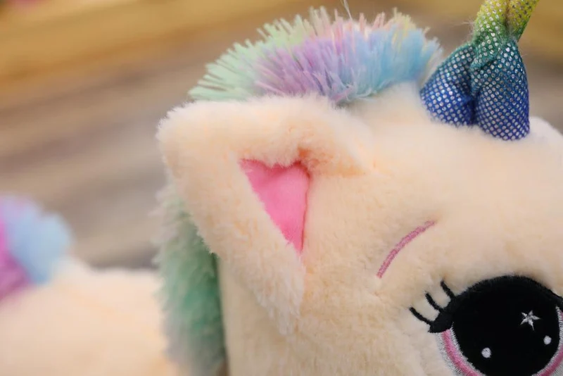 40 cm 60 cm 80 cm Regenbogen Einhorn Plüsch Spielzeug Kawaii Kinder Spielzeug Gefüllte Cartoon Tier Baby Puppe Kinder Weihnachten geburtstag Geschenk