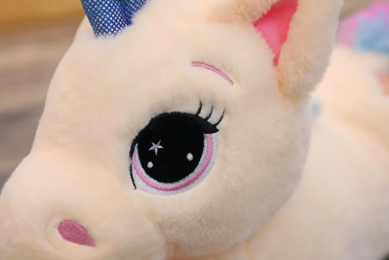 40 cm 60 cm 80 cm Regenbogen Einhorn Plüsch Spielzeug Kawaii Kinder Spielzeug Gefüllte Cartoon Tier Baby Puppe Kinder Weihnachten geburtstag Geschenk
