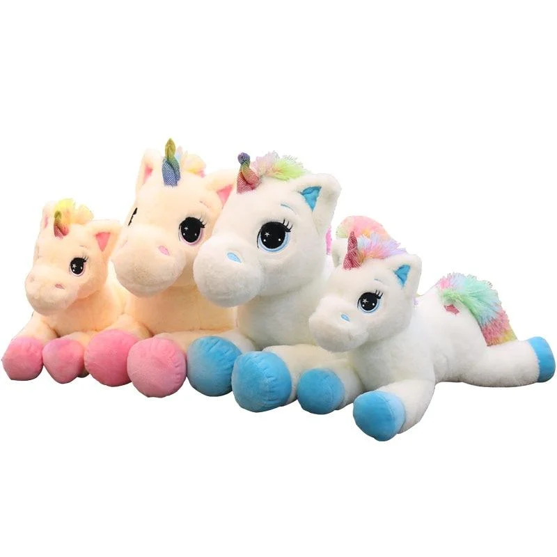 40 cm 60 cm 80 cm Regenbogen Einhorn Plüsch Spielzeug Kawaii Kinder Spielzeug Gefüllte Cartoon Tier Baby Puppe Kinder Weihnachten geburtstag Geschenk