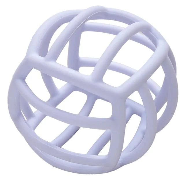 Anpassbarer Logo-Baby-Beißring, Backenzahn-Spielzeug, lebensmittelechtes Silikonmaterial, Spielzeugball, Lernspielzeug, Jungen- und Mädchengeschenk, BPA-frei