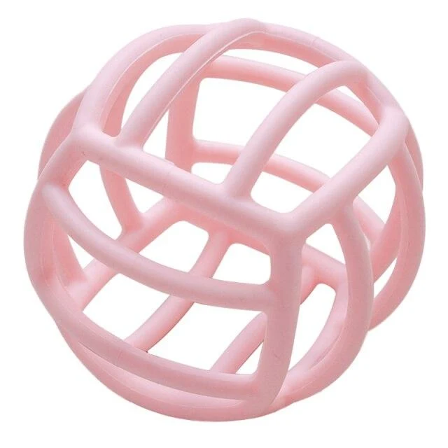 Anpassbarer Logo-Baby-Beißring, Backenzahn-Spielzeug, lebensmittelechtes Silikonmaterial, Spielzeugball, Lernspielzeug, Jungen- und Mädchengeschenk, BPA-frei