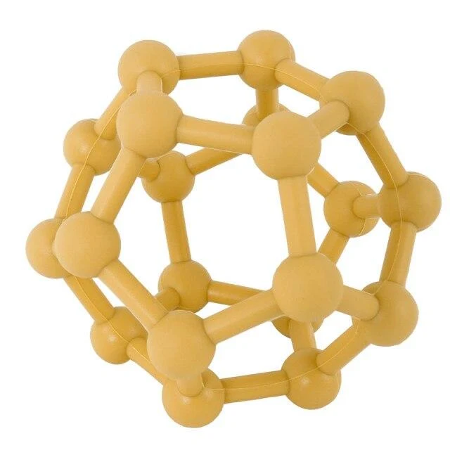 Anpassbarer Logo-Baby-Beißring, Backenzahn-Spielzeug, lebensmittelechtes Silikonmaterial, Spielzeugball, Lernspielzeug, Jungen- und Mädchengeschenk, BPA-frei