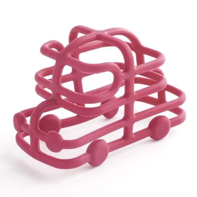 Anpassbarer Logo-Baby-Beißring, Backenzahn-Spielzeug, lebensmittelechtes Silikonmaterial, Spielzeugball, Lernspielzeug, Jungen- und Mädchengeschenk, BPA-frei