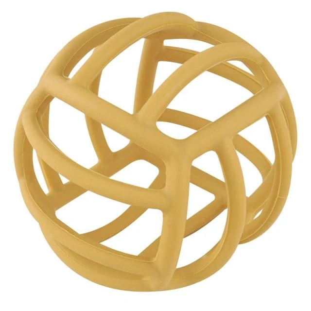 Anpassbarer Logo-Baby-Beißring, Backenzahn-Spielzeug, lebensmittelechtes Silikonmaterial, Spielzeugball, Lernspielzeug, Jungen- und Mädchengeschenk, BPA-frei