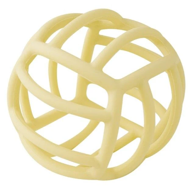 Anpassbarer Logo-Baby-Beißring, Backenzahn-Spielzeug, lebensmittelechtes Silikonmaterial, Spielzeugball, Lernspielzeug, Jungen- und Mädchengeschenk, BPA-frei