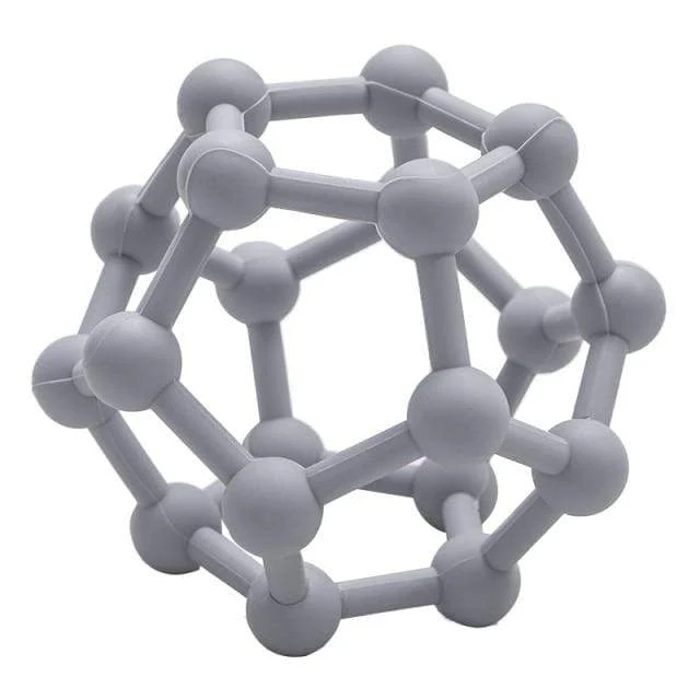 Anpassbarer Logo-Baby-Beißring, Backenzahn-Spielzeug, lebensmittelechtes Silikonmaterial, Spielzeugball, Lernspielzeug, Jungen- und Mädchengeschenk, BPA-frei