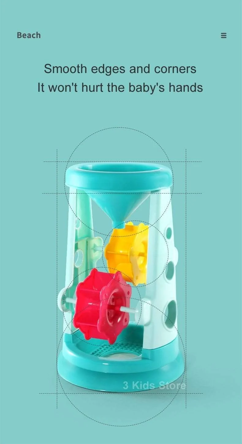 Kinder Strandspielzeug 17-teiliges Set Baby Sommer Grabsandwerkzeug mit Schaufel Wasserspiel Spielen Outdoor-Spielzeugset Sandkasten für Jungen Mädchen
