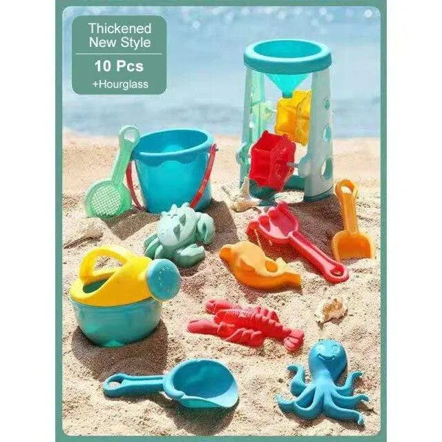 Kinder Strandspielzeug 17-teiliges Set Baby Sommer Grabsandwerkzeug mit Schaufel Wasserspiel Spielen Outdoor-Spielzeugset Sandkasten für Jungen Mädchen