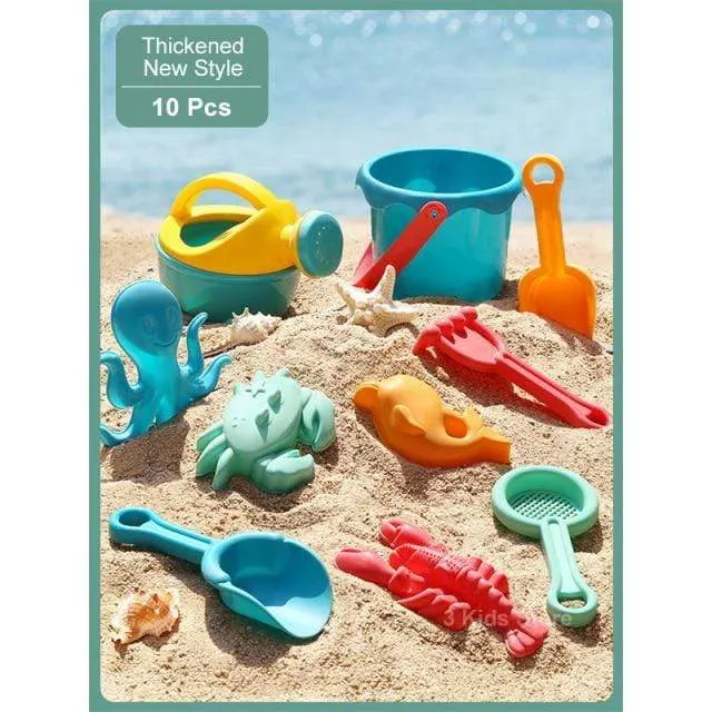Kinder Strandspielzeug 17-teiliges Set Baby Sommer Grabsandwerkzeug mit Schaufel Wasserspiel Spielen Outdoor-Spielzeugset Sandkasten für Jungen Mädchen