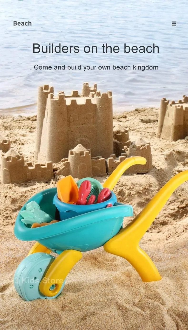 Kinder Strandspielzeug 17-teiliges Set Baby Sommer Grabsandwerkzeug mit Schaufel Wasserspiel Spielen Outdoor-Spielzeugset Sandkasten für Jungen Mädchen