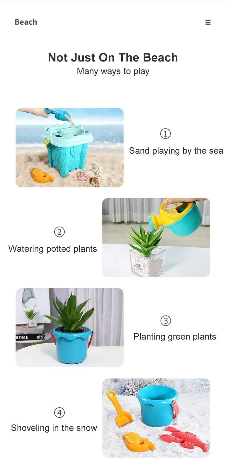 Kinder Strandspielzeug 17-teiliges Set Baby Sommer Grabsandwerkzeug mit Schaufel Wasserspiel Spielen Outdoor-Spielzeugset Sandkasten für Jungen Mädchen