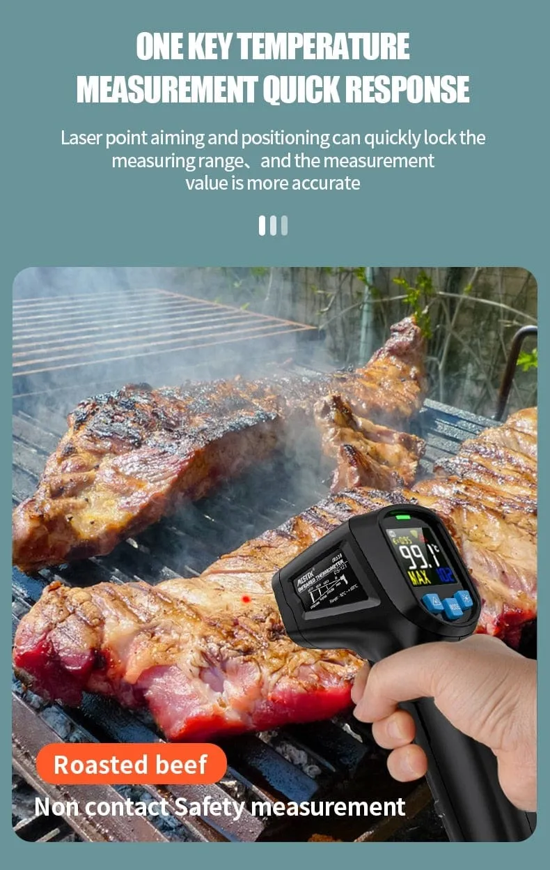 Thermometer Digital 800 Grad Infrarot-Thermometer Thermische Imager Laserthermometer Pyrometer Hygrometer Thermostat Termometro