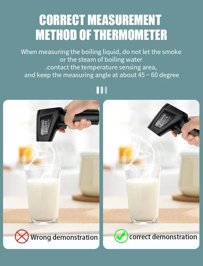 Thermometer Digital 800 Grad Infrarot-Thermometer Thermische Imager Laserthermometer Pyrometer Hygrometer Thermostat Termometro