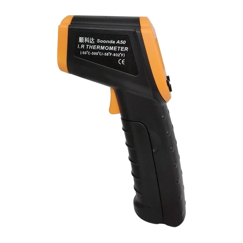 500C Digitales berührungsloses Infrarot-Thermometer Laser-Pyrometer für Boiler Home Ofen Süßwaren Badewasser BBQ Temperatur Mete