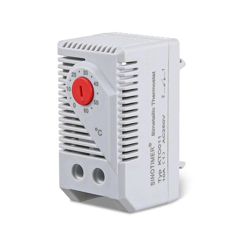 0-60 °C KTO011 KTS011 DIN-Schienen-Mini-Kompakt-Bimetall-Thermostat Mechanischer Temperaturregler Normal offen geschlossen KTO 011 KTS