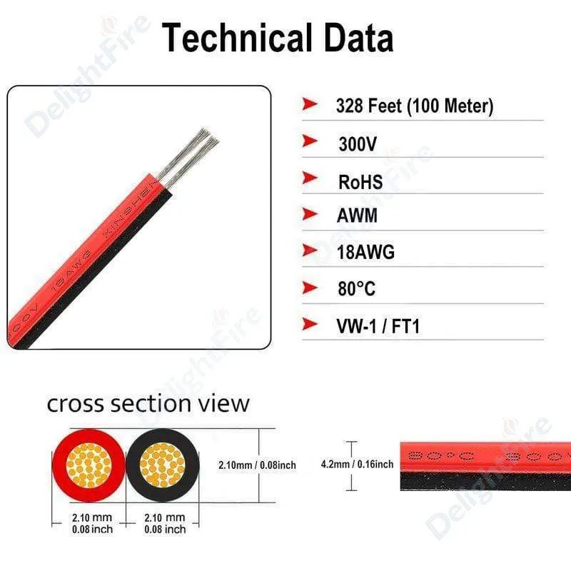 20/100m Elektrokabel 2 Pin Drähte LED Streifenkabel 22AWG 12V SM JST Flexibles elektrisches Verlängerungskabel für Glühbirne Automotive