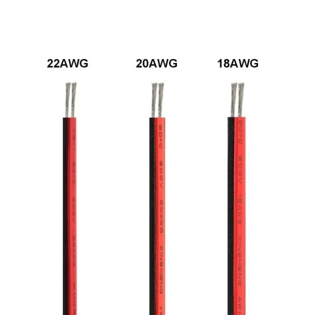 20/100m Elektrokabel 2 Pin Drähte LED Streifenkabel 22AWG 12V SM JST Flexibles elektrisches Verlängerungskabel für Glühbirne Automotive
