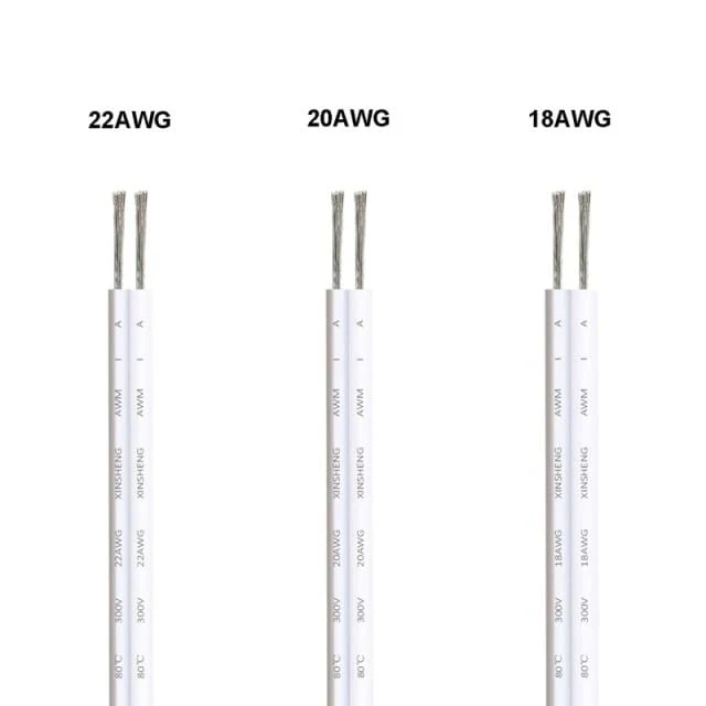20/100m Elektrokabel 2 Pin Drähte LED Streifenkabel 22AWG 12V SM JST Flexibles elektrisches Verlängerungskabel für Glühbirne Automotive