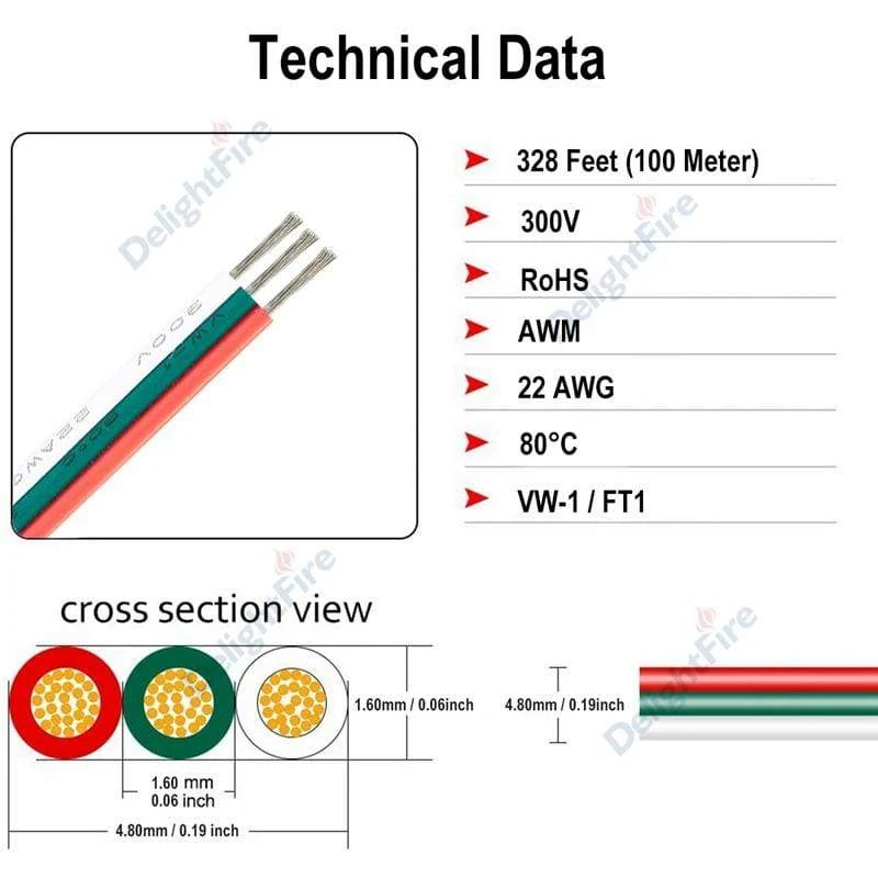 3 Pin LED Draht 2 4 5 6 Core 22AWG Verlängerung Kabel JST Stecker Elektrische Drähte Kabel Für WS2812B RGB RGBW LED Streifen Automotive