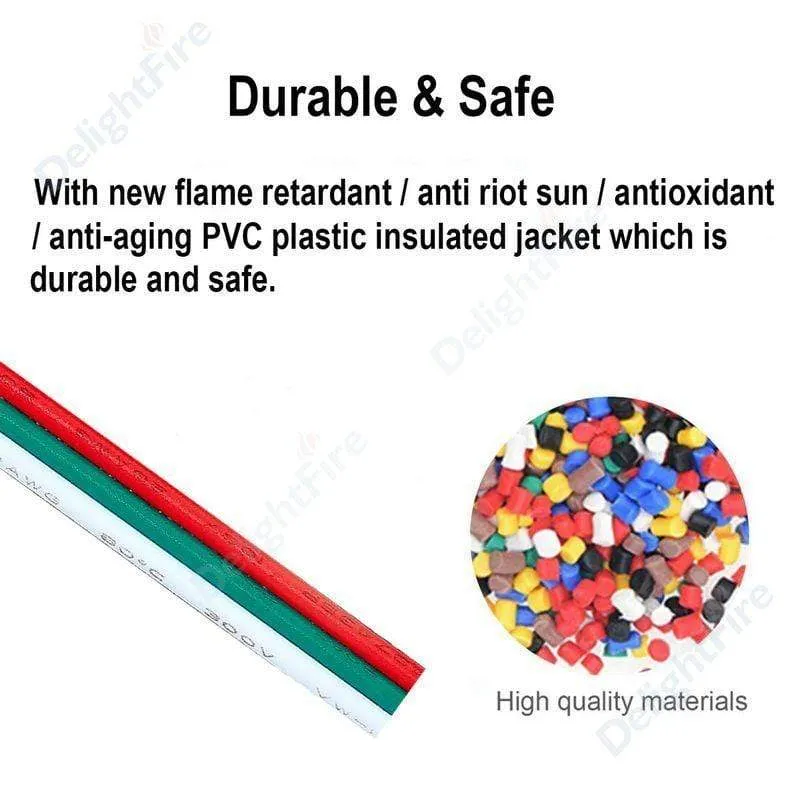 3 Pin LED Draht 2 4 5 6 Core 22AWG Verlängerung Kabel JST Stecker Elektrische Drähte Kabel Für WS2812B RGB RGBW LED Streifen Automotive