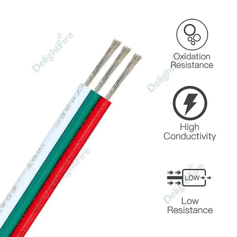 3 Pin LED Draht 2 4 5 6 Core 22AWG Verlängerung Kabel JST Stecker Elektrische Drähte Kabel Für WS2812B RGB RGBW LED Streifen Automotive