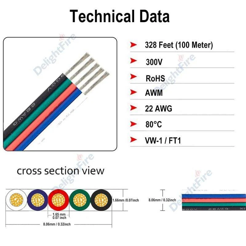 3 Pin LED Draht 2 4 5 6 Core 22AWG Verlängerung Kabel JST Stecker Elektrische Drähte Kabel Für WS2812B RGB RGBW LED Streifen Automotive