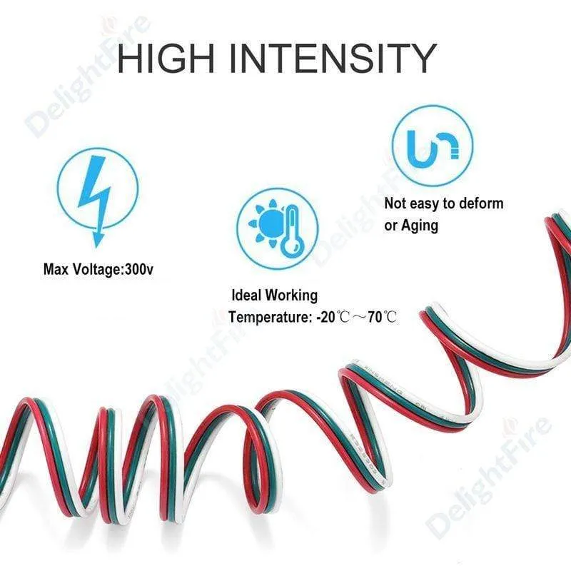 3 Pin LED Draht 2 4 5 6 Core 22AWG Verlängerung Kabel JST Stecker Elektrische Drähte Kabel Für WS2812B RGB RGBW LED Streifen Automotive